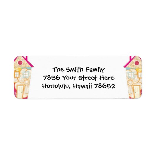 差出人住所ラベル ラベル (正面)