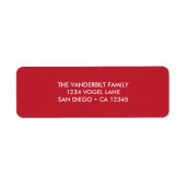 差出人住所ラベル ラベル (正面)