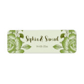 差出人住所ラベル ラベル (正面)