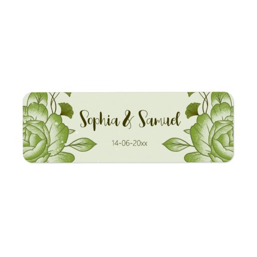 差出人住所ラベル ラベル (正面)