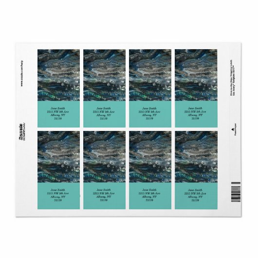 差出人住所ラベル ラベル (フルシート)