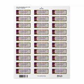 差出人住所ラベル ラベル (フルシート)