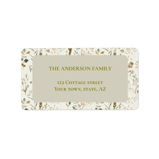 差出人住所ラベル ラベル (正面)