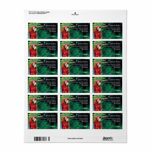 差出人住所ラベル ラベル (フルシート)