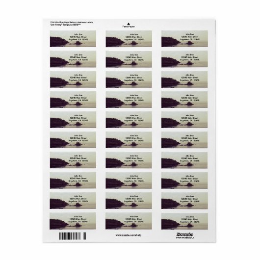 差出人住所ラベル ラベル (フルシート)