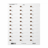 差出人住所ラベル ラベル (フルシート)