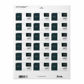 差出人住所ラベル ラベル (フルシート)