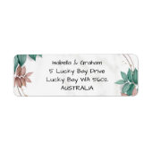 差出人住所ラベル ラベル (正面)