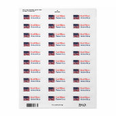 差出人住所ラベル ラベル (フルシート)