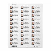 差出人住所ラベル – 卒業 ラベル (フルシート)