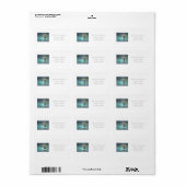 差出人住所ラベル: "島の木" ラベル (フルシート)