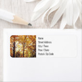 差出人住所ラベル-秋フォレスト ラベル (インサイチュ)