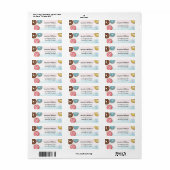 差出人住所ラベル（2歳） ラベル (フルシート)