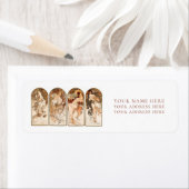 差出人住所ラベル: ALPHONS MARIAミュシャ ラベル (インサイチュ)