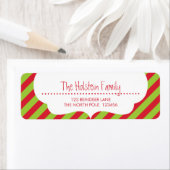 差出人住所ラベル:: cupid's bow bright ストライプ ラベル (インサイチュ)