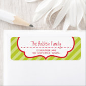 差出人住所ラベル:: cupid's bow bright ストライプ ラベル (インサイチュ)