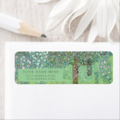 差出人住所ラベル: GUSTAVクリムト: ROSEBUSES ラベル (インサイチュ)