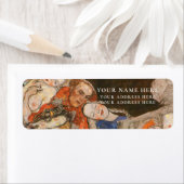 差出人住所ラベル: GUSTAVクリムト: THE BRIDE ラベル (インサイチュ)