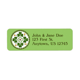 差出人住所ラベル- Irish Good Luck Hex ラベル