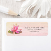 差出人住所ラベル: PINK LOTUS ラベル (インサイチュ)