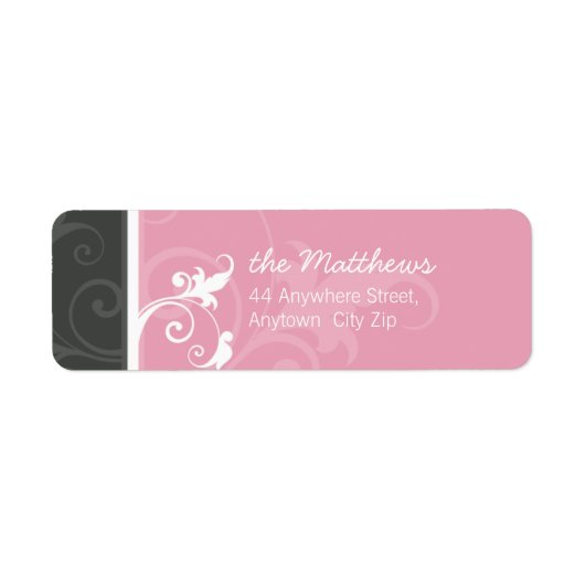 差出人住所ラベル:: verve 1L ラベル (正面)