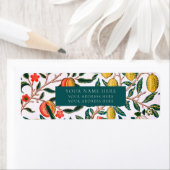 差出人住所ラベル: WILLIAM MORRIS ：アップル ラベル (インサイチュ)