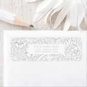 差出人住所ラベル: WILLIAM MORRIS :フローラ ラベル (インサイチュ)