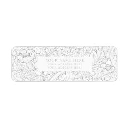 差出人住所ラベル: WILLIAM MORRIS :フローラ ラベル