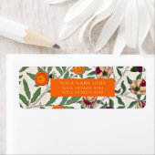 差出人住所ラベル: WILLIAM MORRIS :フローラ ラベル (インサイチュ)