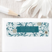 差出人住所ラベル: WILLIAM MORRIS :フローラ ラベル (インサイチュ)