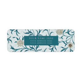 差出人住所ラベル: WILLIAM MORRIS :フローラ ラベル