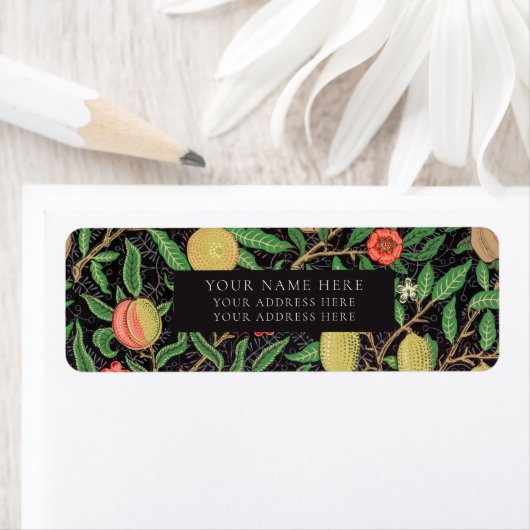 差出人住所ラベル: WILLIAM MORRIS ラベル (インサイチュ)