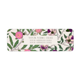 差出人住所ラベル: WILLIAM MORRIS ラベル