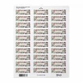 差出人住所ラベル: WILLIAM MORRIS ラベル (フルシート)