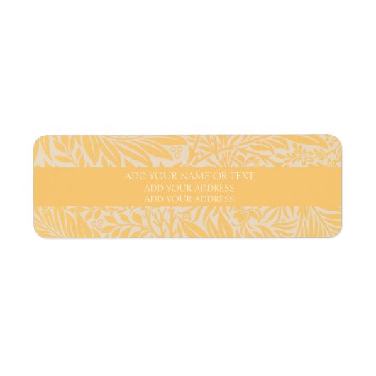 差出人住所ラベル: WILLIAM MORRIS ：ラークスパー ラベル (正面)