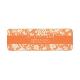 差出人住所ラベル: WILLIAM MORRIS POMEGRANATE ラベル