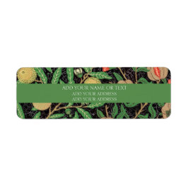 差出人住所ラベル: WILLIAM MORRIS POMEGRANATE ラベル