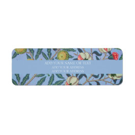 差出人住所ラベル: WILLIAM MORRIS POMEGRANATE ラベル