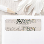 差出人住所ラベル: WILLIAM MORRIS WILD TULIP ラベル (インサイチュ)