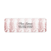 差出人住所レッドクリスマスパインツリースノー