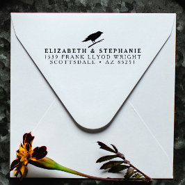 差出人住所ヴィンテージ結婚ズクロウカスタムズ セルフインキングスタンプ