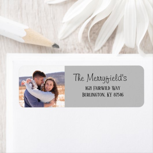 差出人住所写真ラベル ラベル (インサイチュ)