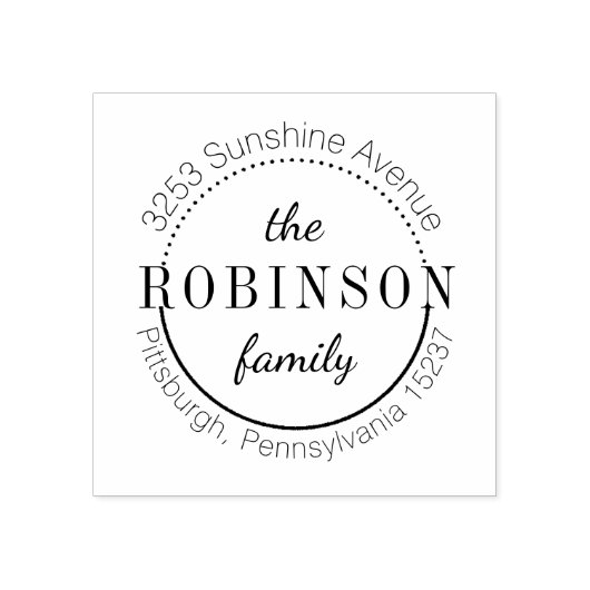 差出人住所印 ラバースタンプ (インプリント)