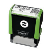 差出人住所名ビジネスQRコード枠スタンプ セルフインキングスタンプ (商品)