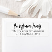 差出人住所名前をカスタムする- Luckyファッションスクリプト ラベル (インサイチュ)