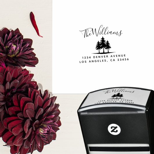 差出人住所名目松並木 セルフインキングスタンプ