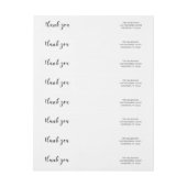 差出人住所周回ラベルありがとうござ結婚う ラップアラウンドラベル (シート)