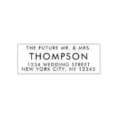 差出人住所未来ミセス結婚ズモダン セルフインキングスタンプ (デザイン)