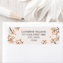 差出人住所紅葉秋ブランチ