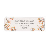 差出人住所紅葉秋ブランチ ラベル (正面)